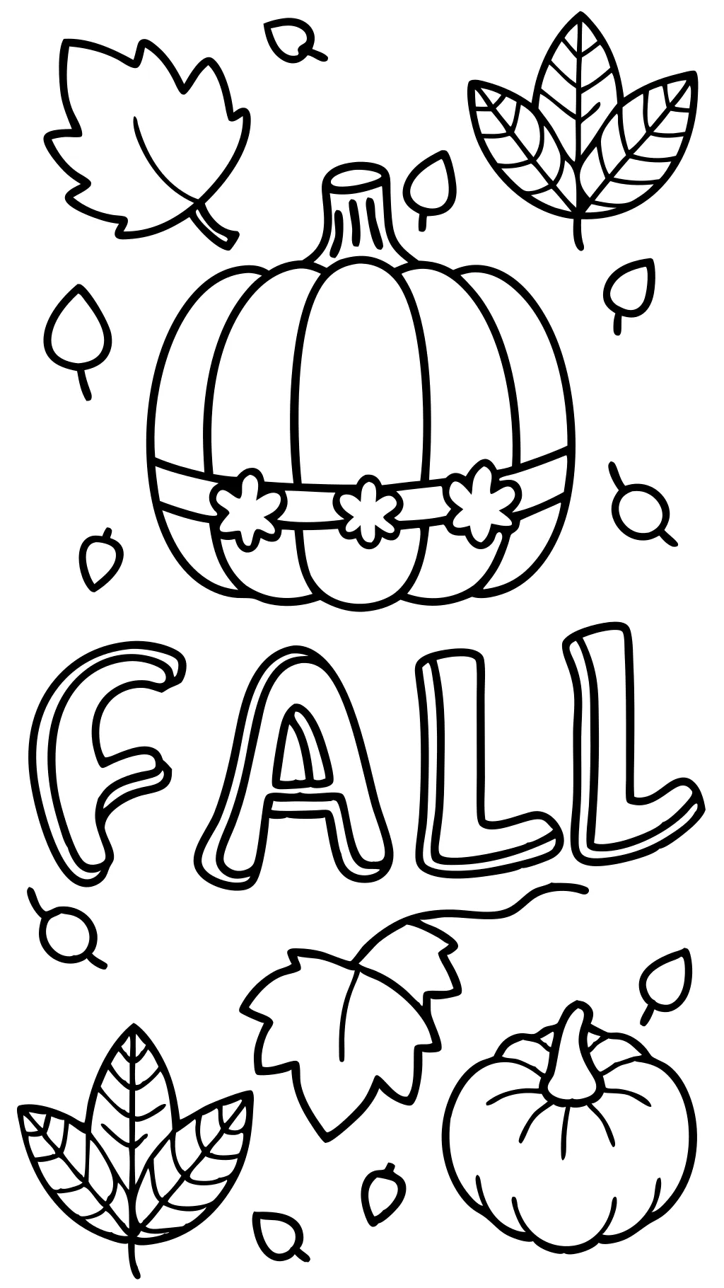 coloriage d’automne pdf